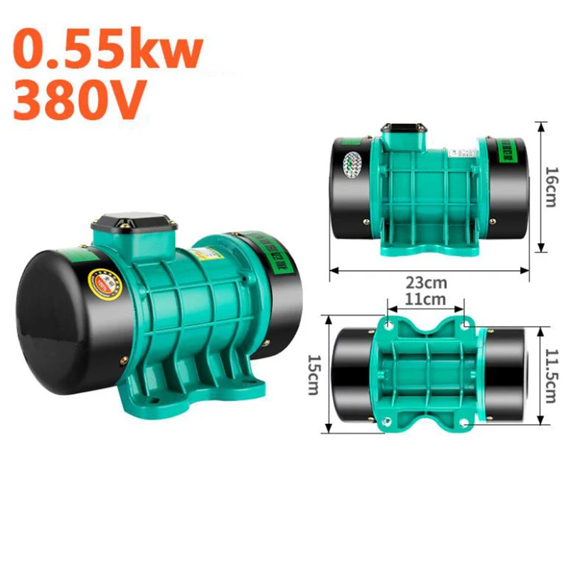 380V/220V dołączone płyta wibrator pojedyncze 3 fazy betonu cementowego silnik wibracyjny mały rolnictwa 0.55KW