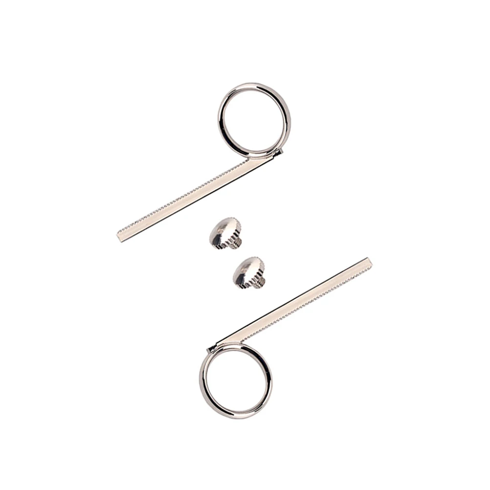 

2 Sets Ring Hook Screw Trumpet Accessory Finger Pull Metal Replacement Slide Cornet