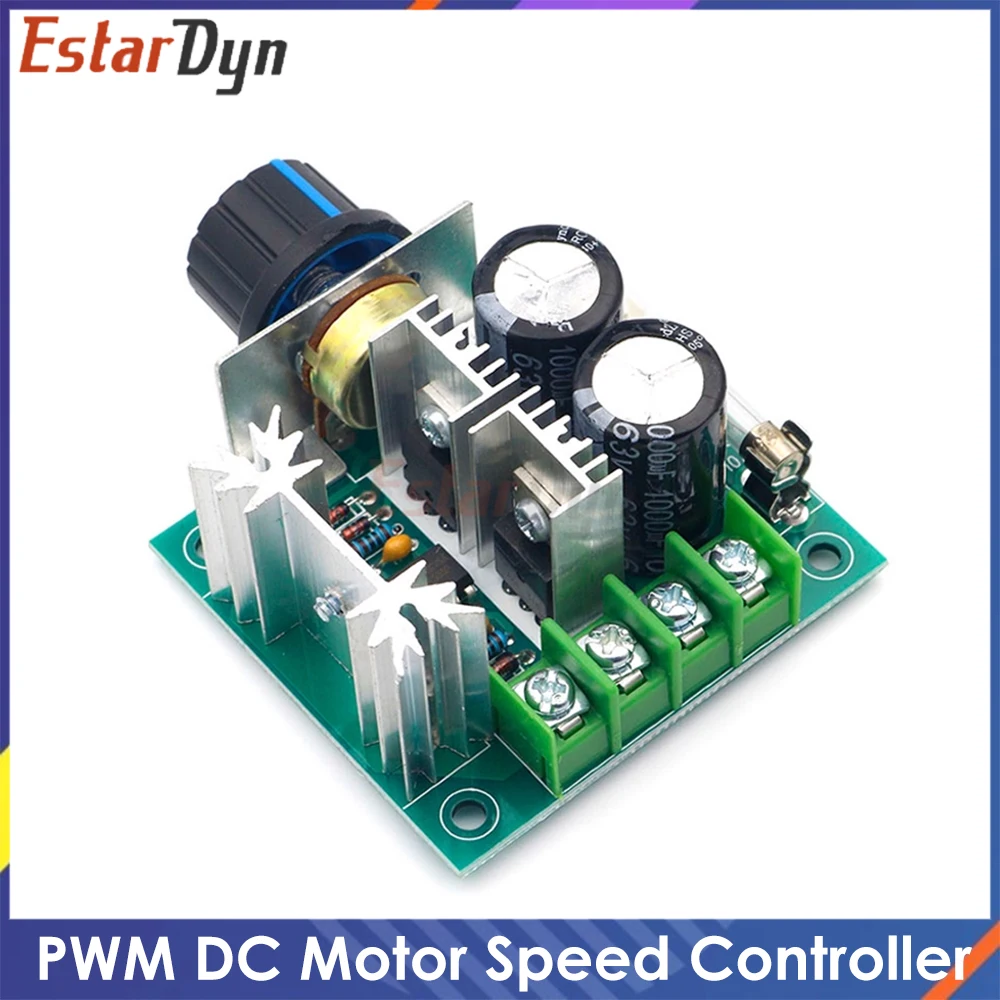 PWM DC Motor Speed Controller 12V~40V 10A Stepless Variable Speed Regulator Switch for Fan Brushless Motor Drive Control