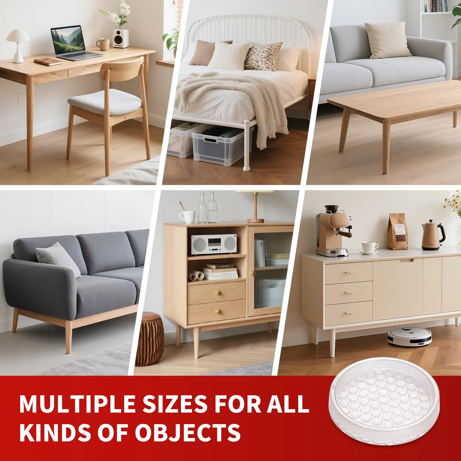 4PCS Chair Leg Floor Protector Covers 1.6" 2.0''TPE Furniture Pads Furniture Pads Protectors Feet Caps No Scratches Reduce Noice