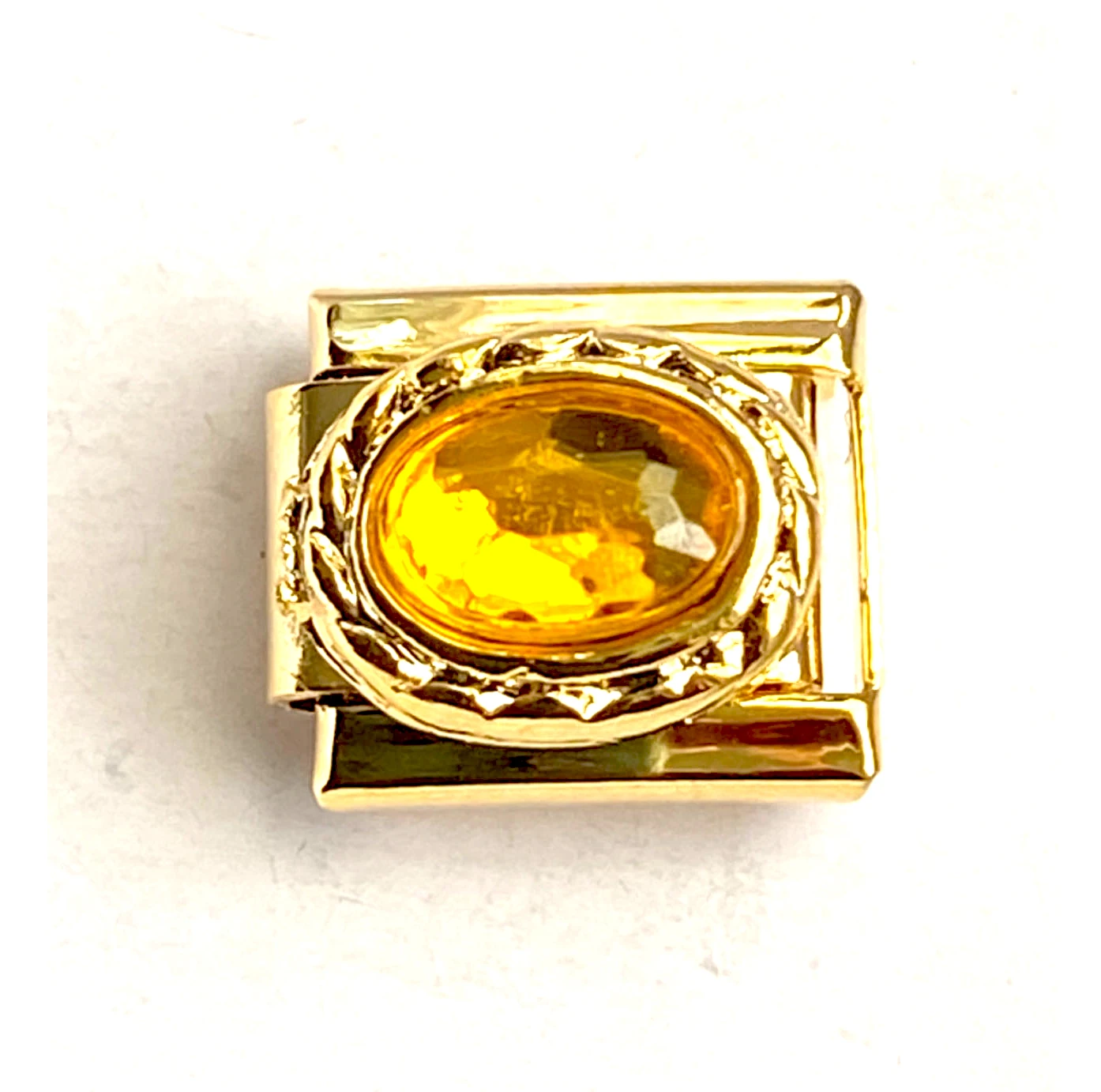 وصلات جذابة إيطالية من الستانلس ستيل مرصعة بالزركونيوم المكعّب للنساء ، لون ذهبي ، صناعة الأساور بنفسك ، مجوهرات ، بيع بالجملة ، 9 *