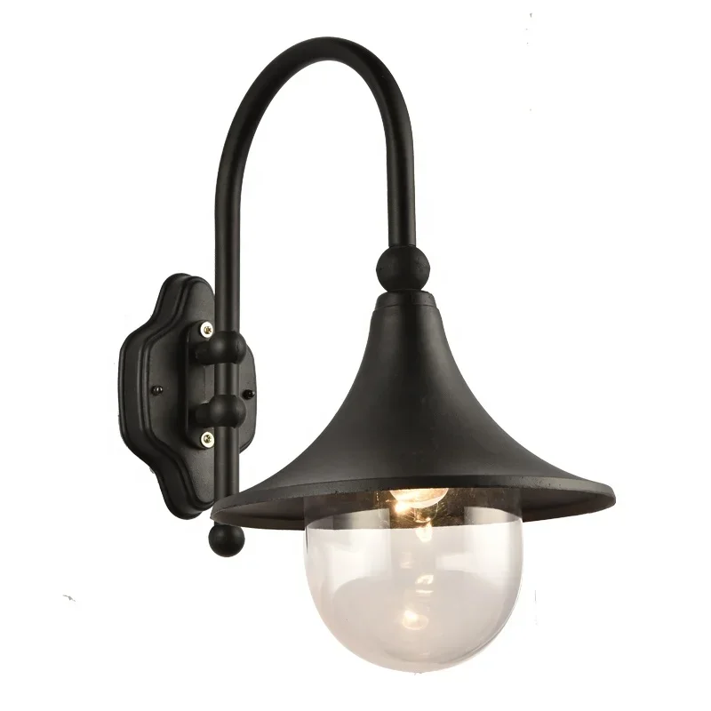 Post Wall Amount Lamp Type Outdoor Hanging Wall Lantern With LED Light Bulb Included E27