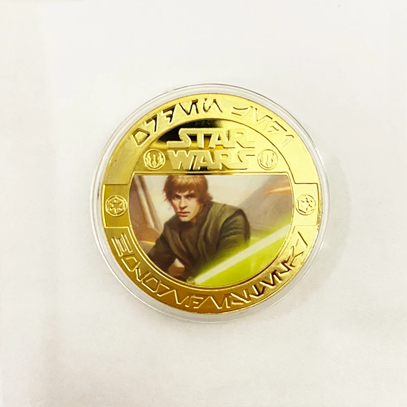 Star Wars Darth Vader Mandalorian Golden Commemorative Coins Collection Movie Peripherals Best Toys Gifts For Collections