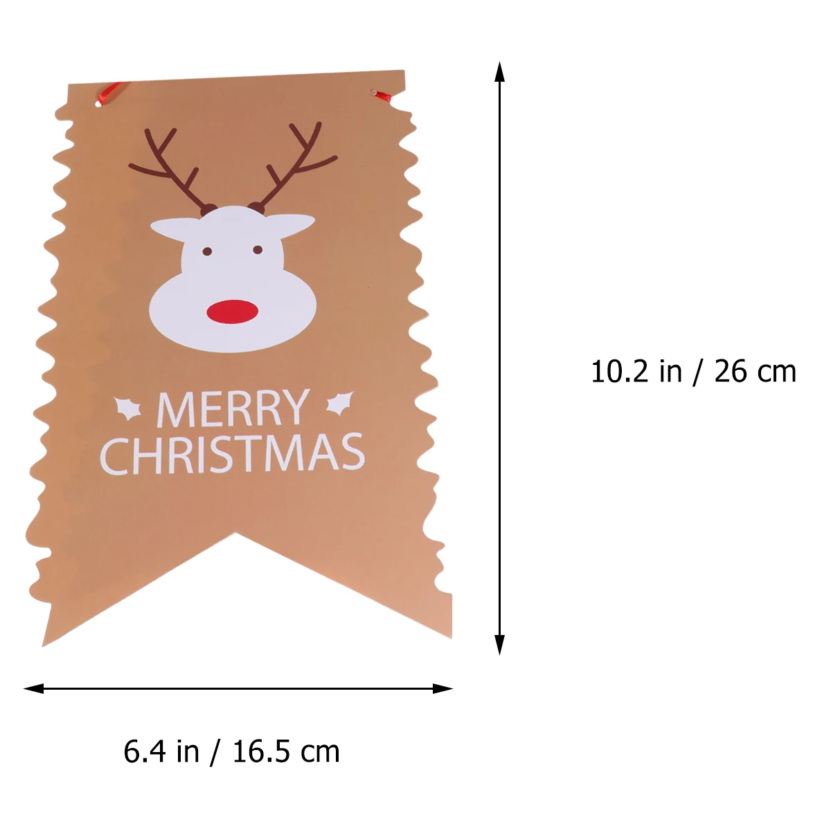 

Christmas Bunting Banner Double Sided Colorful Party Decorations Fade Resistant Bright For Wedding Birthday Racing