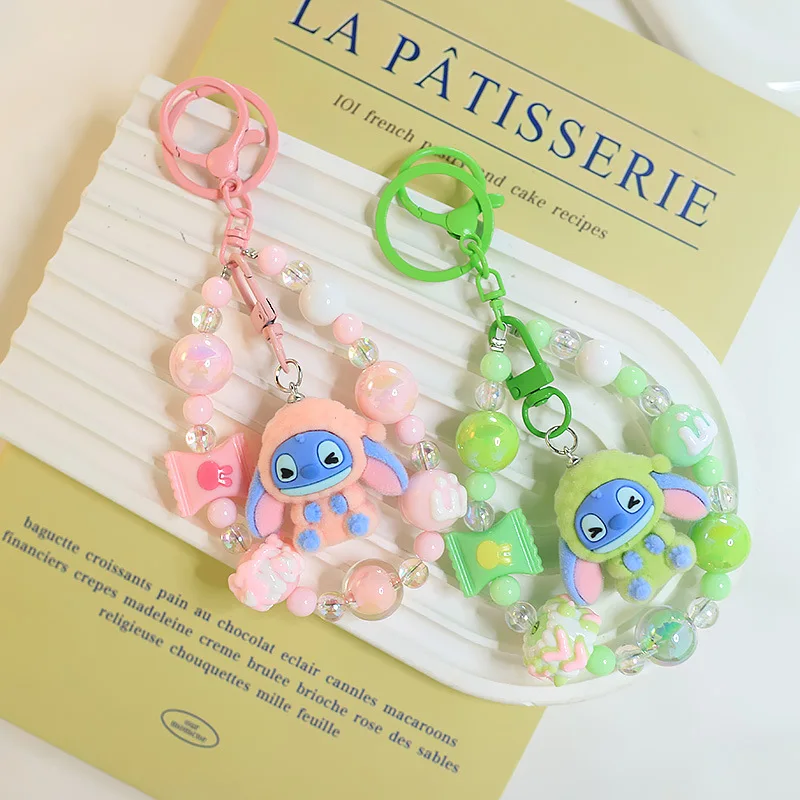 1 قطعة سلسلة مفاتيح عبر الحدود دمية لطيفة على شكل قلب فتاة معلقة للطلاب