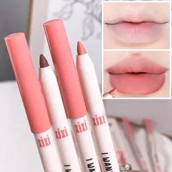 3D Matte Lip Liner Pen Waterproof Lasting Lips Contouring Pencil Velvet Milk Smooth Nude Pink Lipstick Soft Lipliner Cosmetics