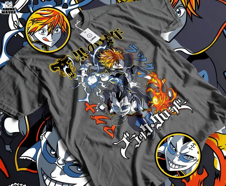 Legendary Knights Unisex T-shirt - Japanese Anime Style, 2010s Manga Influence, Epic Magic Battle, Classic Japan Fantasy