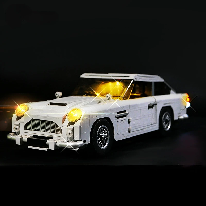 LED Light Kit for 10262 Jame Bond Aston Marting DB5 Building Blocks Set Toys for Children(NOT Include The Model)