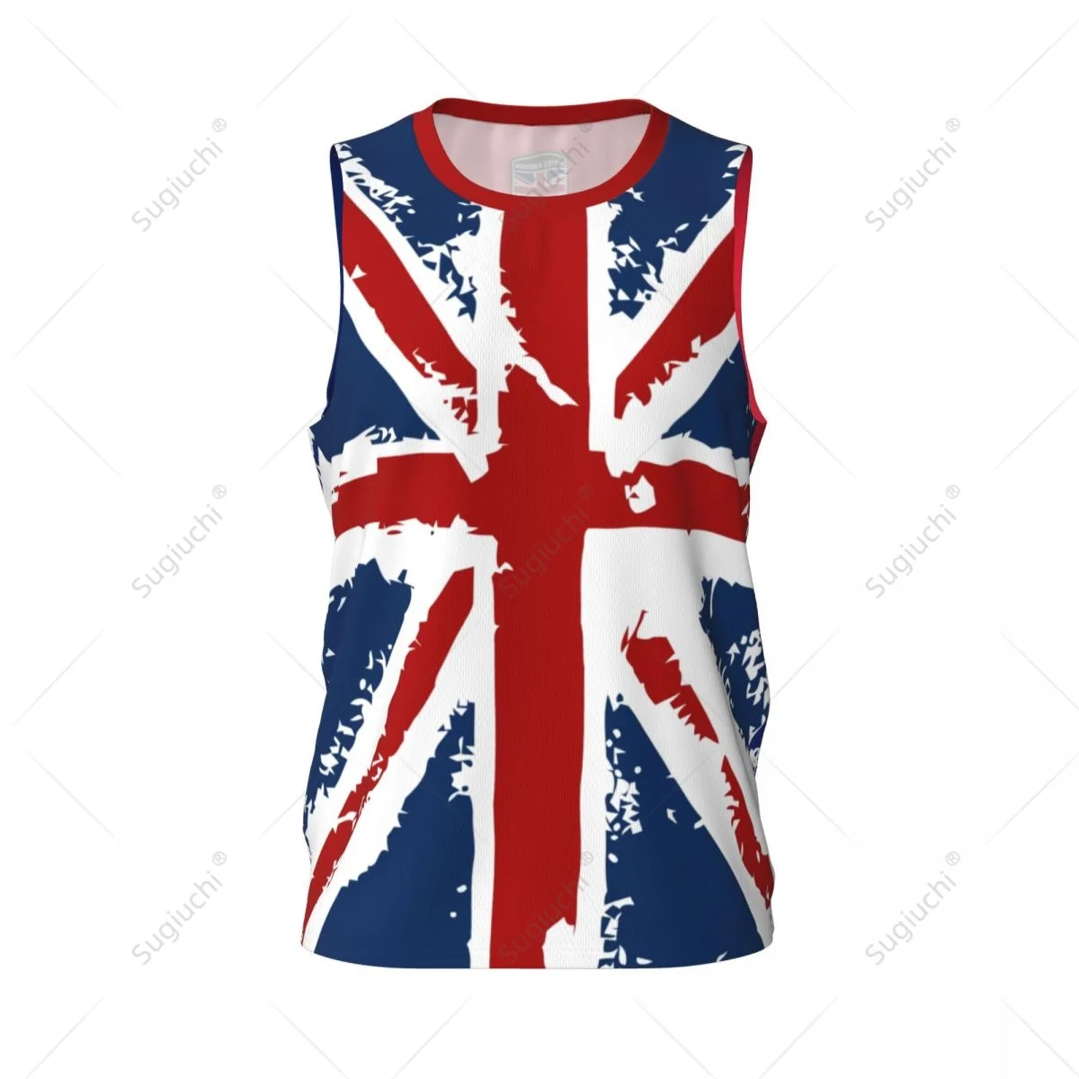 Men Basketball Sports United Kingdom Flag Running Fitness Multifunction Jersey Sleeveless shirt Custom Name Nunber Exclusive