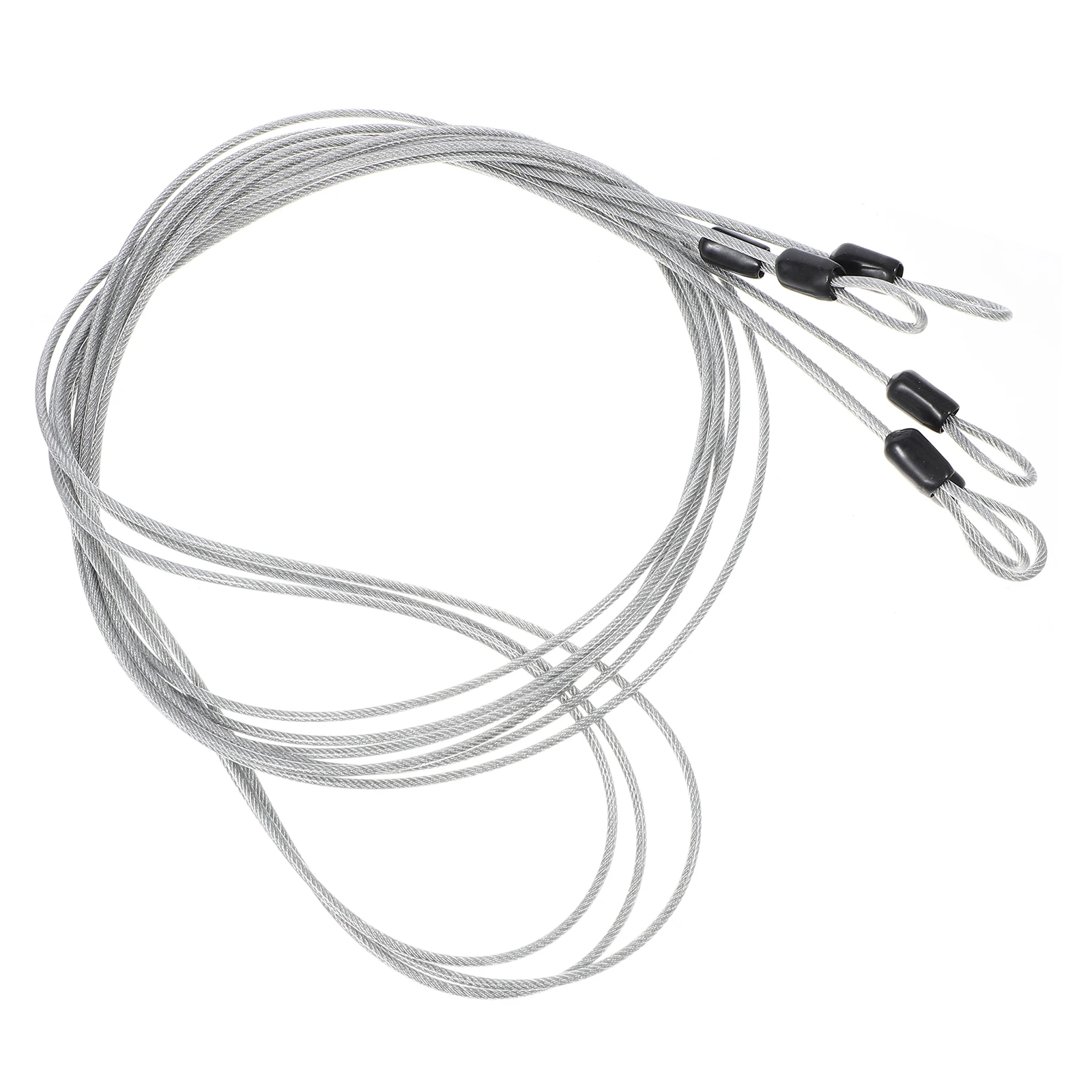 

3pcs 2M 50Meters Sturdy Hard Steel Wire Rope Stainless Braided Cable Corrosion Resistant Long Flexible Rope For Cable