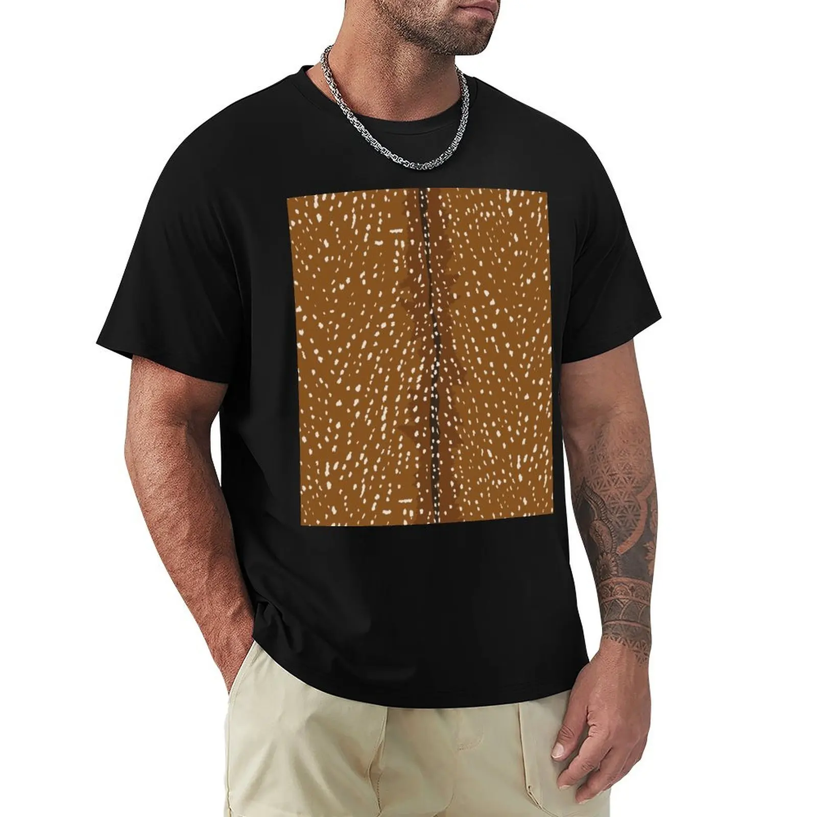 Baby Fawn Deer Hide T-Shirt Comfortable Work Wear Tee