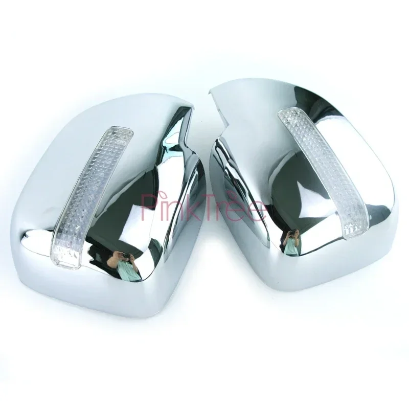 

Хромированная боковая светодиодная лампа, зеркальная крышка для Toyota Land Cruiser 100 LC100 для Lexus LX470 1998-2003 2004-2007, Стайлинг автомобиля