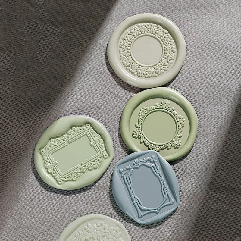 Wax Seal Stamp Head Photo Frame Vintage Hold Photos Sealing Stamp Head DIY Cards Envelopes Wedding Invitations Scrapbooking