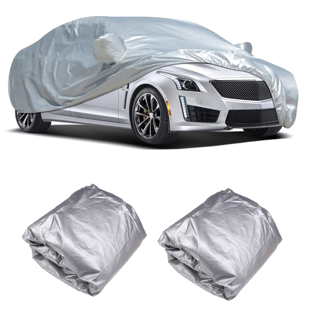 Vislone Universal Full Car Cover Outdoor Indoor UV Protection Sunscreen Heat Protection Dustproof  Scratch-Resistant Sedan Suit