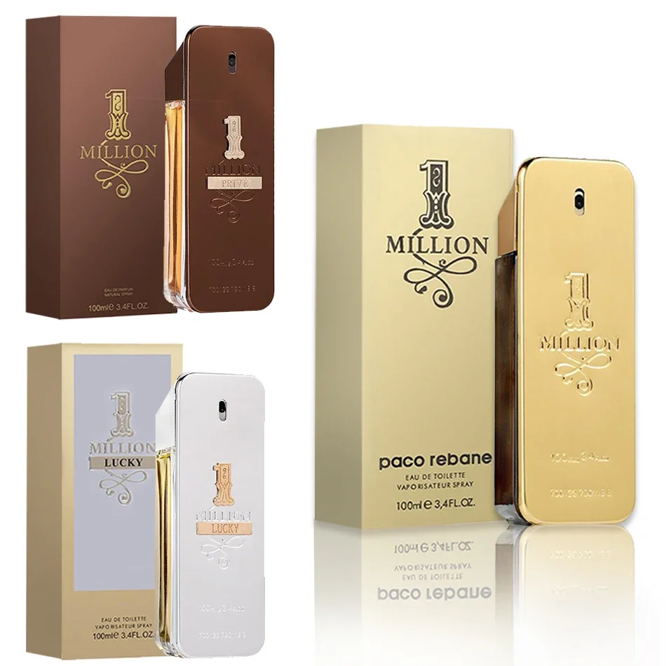 2024 New Soft Golden Millionaire Men\'S Seductive Leather Notes Best Gifts for Men and Women 100ml Festival Birthday Gift