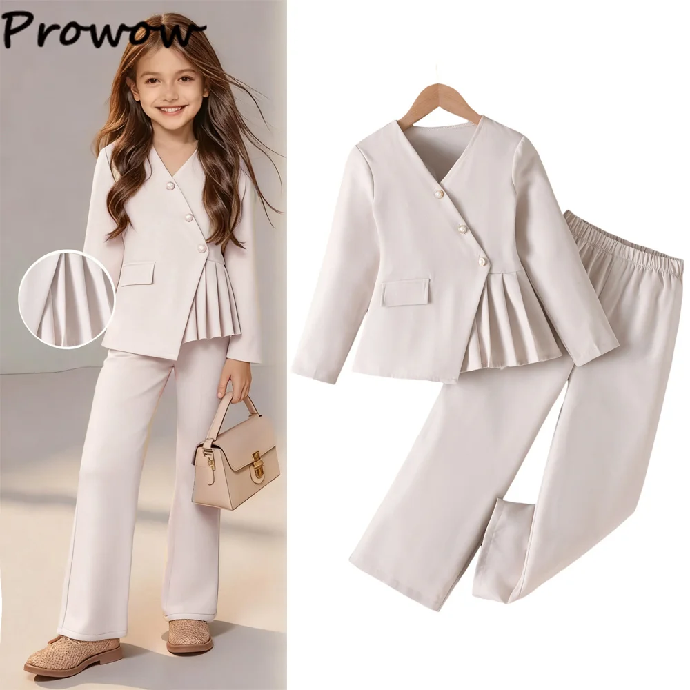Girls Blazer Trouser Set 1