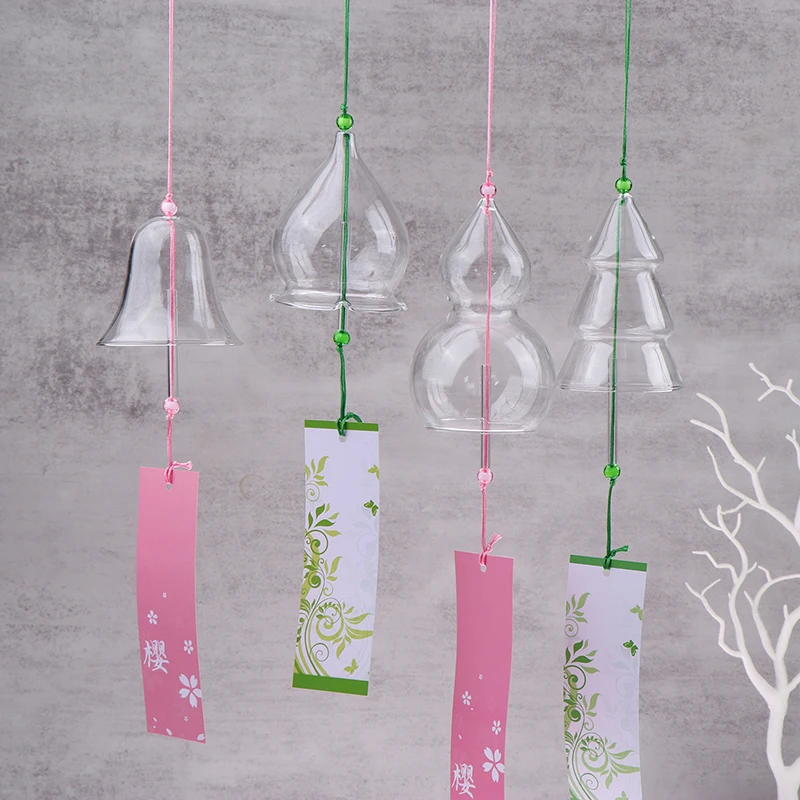 Transparent Glass Wind Chimes - مراجعة Home Decor Y2K وسعره