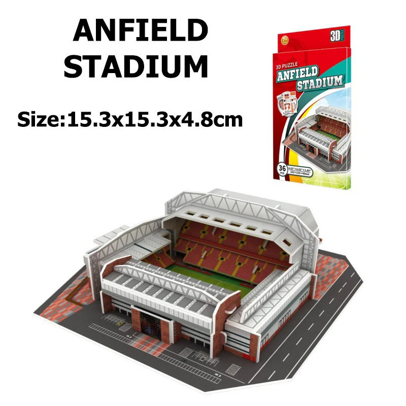 DIY Berühmte Fußballstadion 3D Puzzle Set | Lehrreiches Puzzle-Set | Geschenk für Fußballfans – Detail 2