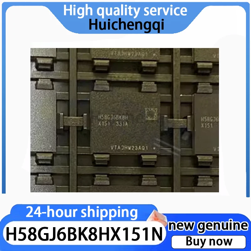 1PCS Original  H58GJ6BK8HX151N H58GJ6BK8H 496FBGA LPDDR5X 6400Mbps 24GB RAM