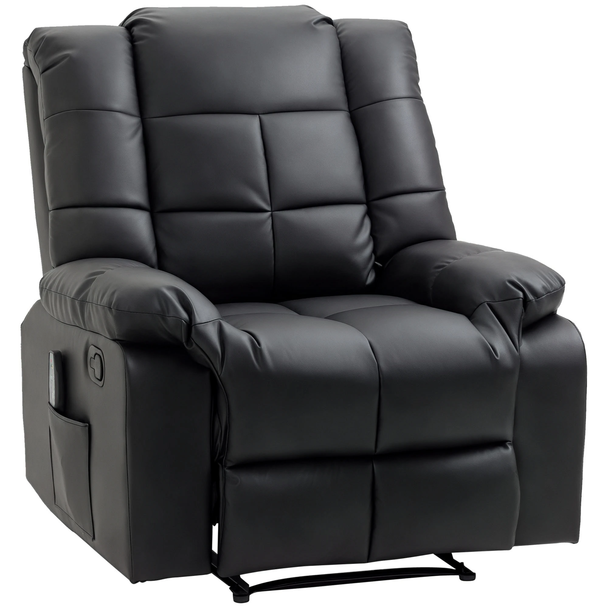 HOMCOM Sillón de Masaje Reclinable con 8 Puntos de Masaje Mando a Distancia