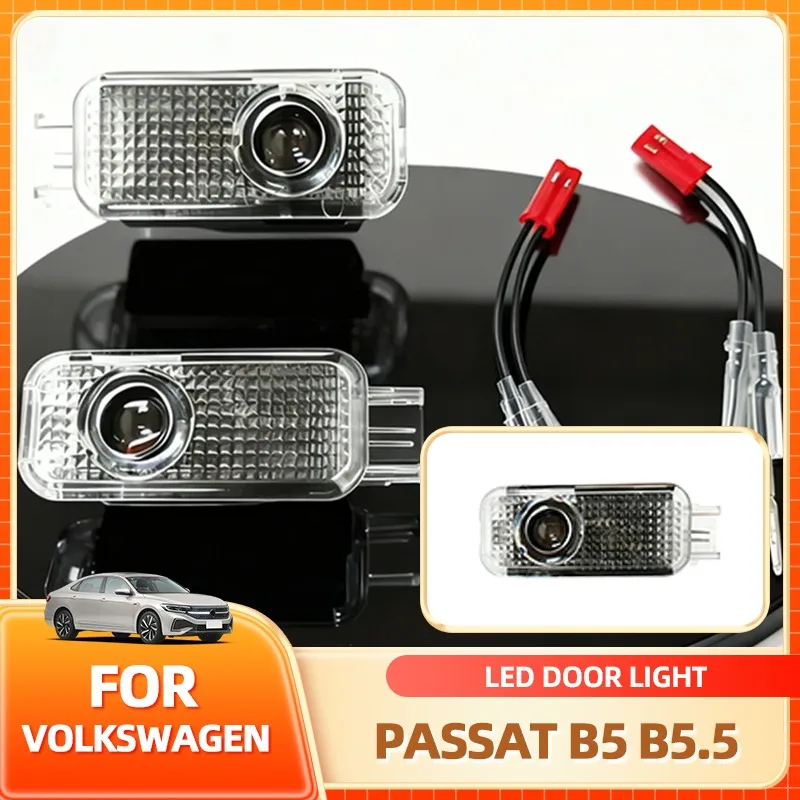 

Колпаки ступиц, светодиодный автомобильный дверной проектор, приветственный свет, аксессуары для VW Passat B5 B5.5 2000-2010 Touareg 7L 2004-2010 Phaeton 2005-2018