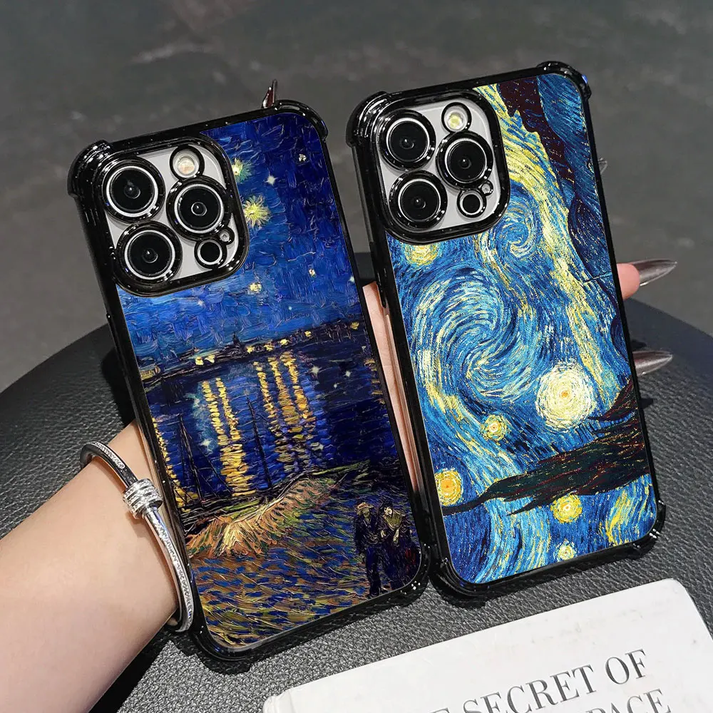 Van Gogh Starry Night Case For Samsung Galaxy A57 A37 A07 A17 A56 5G A55 A54 A52 A53 A36 A34 A35 A73 A26 A25 A16 A06 Phone Cover