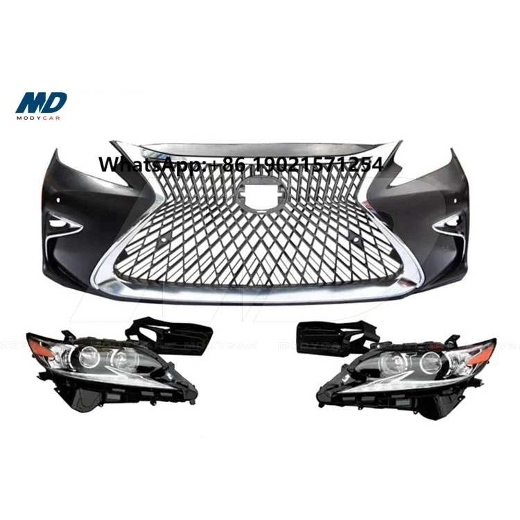 

2018 Ls Style Pp Front Bumper and Headlights for 2013-2017 Lexus Es