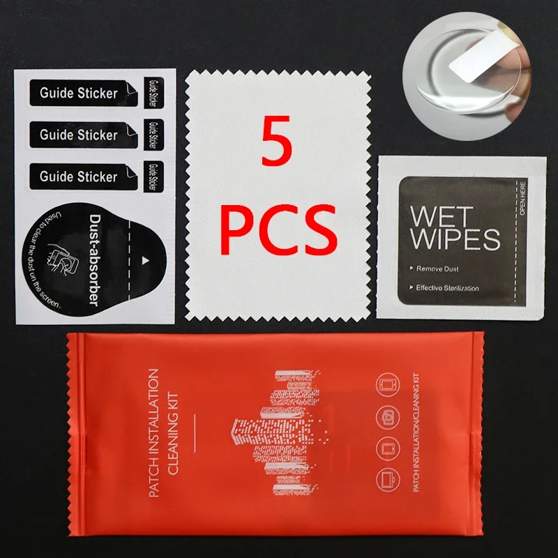 5 قطعة طبقة رقيقة واقية للشاشة عالية الدقة لساعة Swatch X Blancpain Five Ocean غطاء كامل ناعم وواضح من مادة البولي يوريثان الحراري وليس زجاج #5