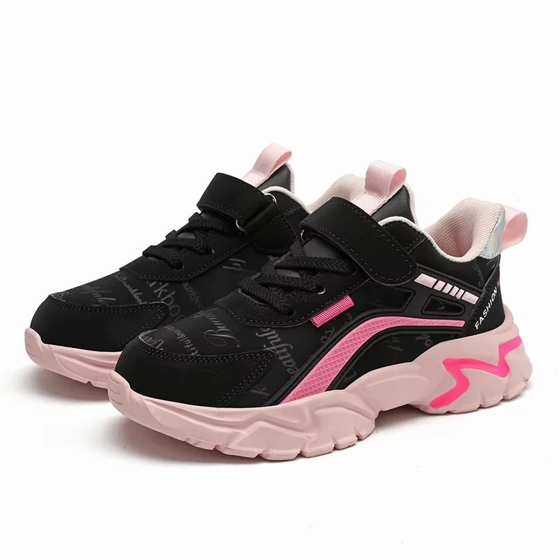 Kinder Casual Rosa Mädchen Lederschuhe Mode Für 7-15y Leichte Laufen Junge Studenten Kinder Sport Mädchen Schuh NBGAGA