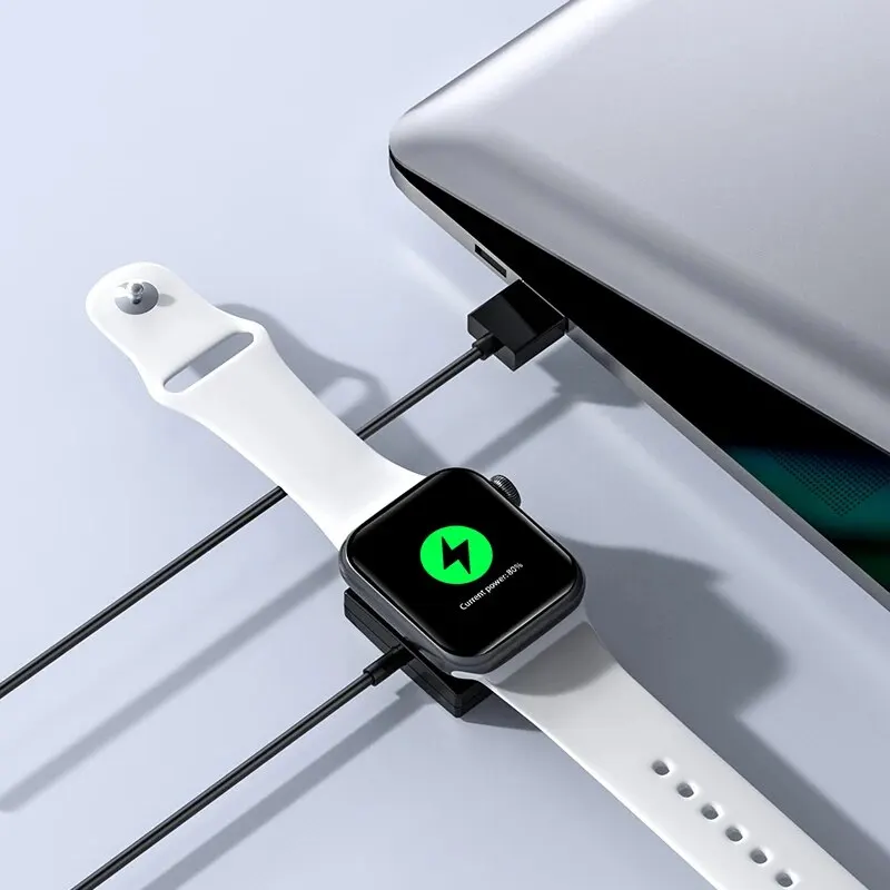 Watch Wireless Charger Portable Fast Charging Dock Station Adapter For Apple Watch IWatch Series 9 8 7 6 SE 5 4 3 2 1 USB Cable
