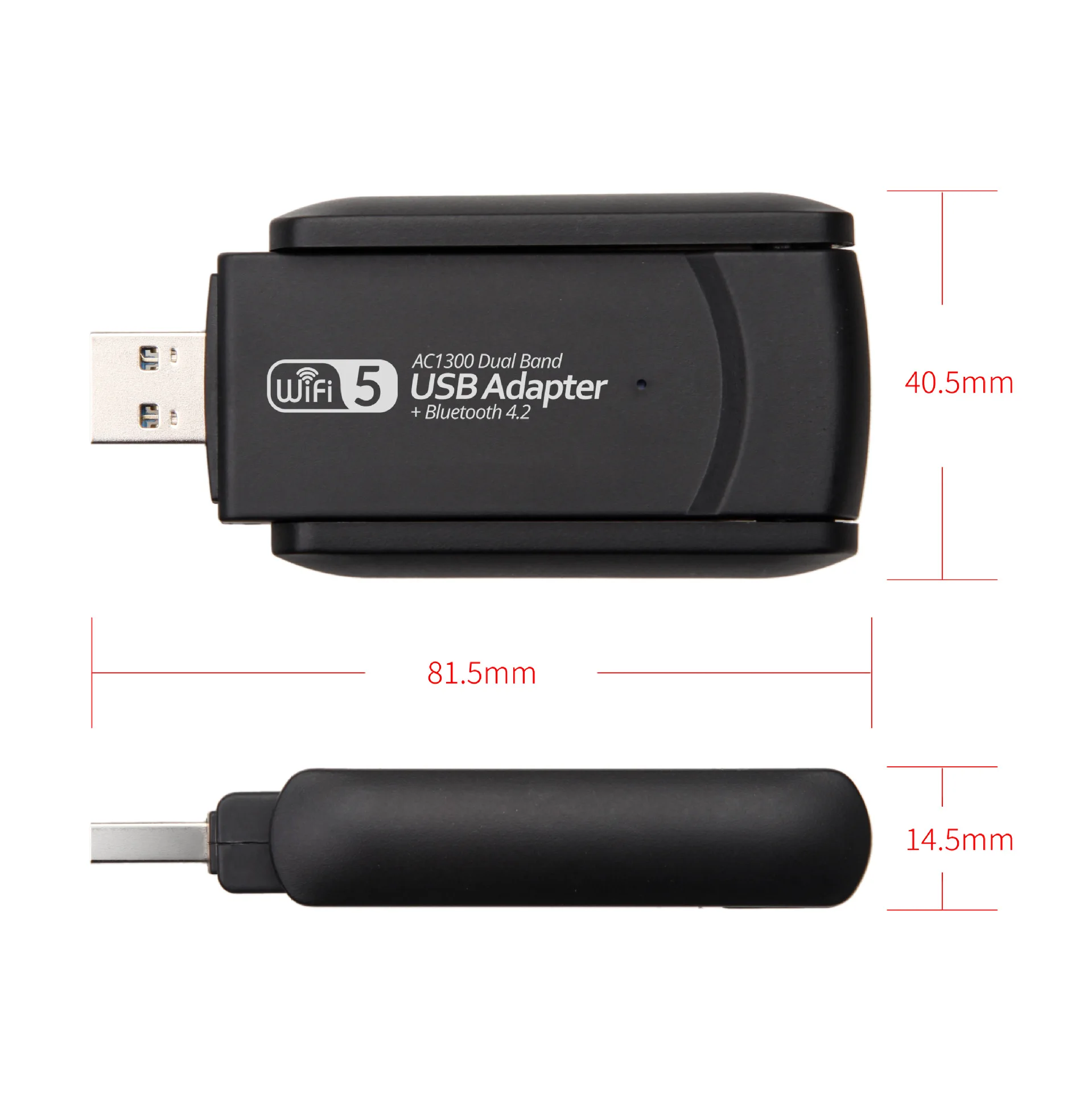 1300mbps wireless usb wifi bluetooth adapter Dual Band USB 3.0 2 In 1 BT4.2 wireless usb wifi 5 network Adapter