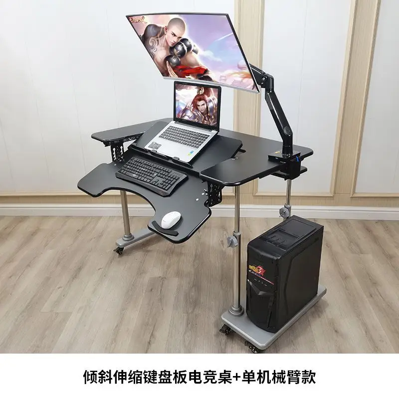 Support de levage mobile de bureau d'ordinateur de bureau support d'ordinateur suspendu pliant