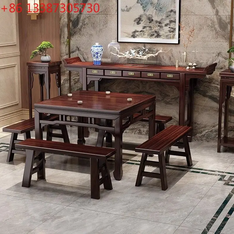 

Solid wood Shentai Baxian table incense serving table large living room middle hall
