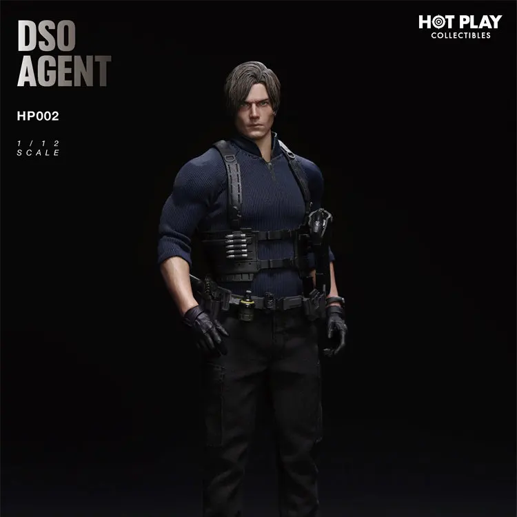 Pre-sale HOT PLAY HP002 Resident Evil Lyon DSO Agent 1/12 Action Figure Toy Gift Collection