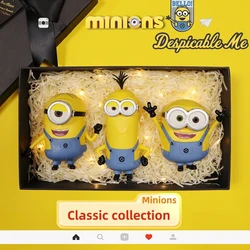 Hot Genuine spregevole Me Figure Big Eye Minions Action Figure modelli giocattoli Anime Bob Kevin spillo bambole in Pvc Figurine regali di natale