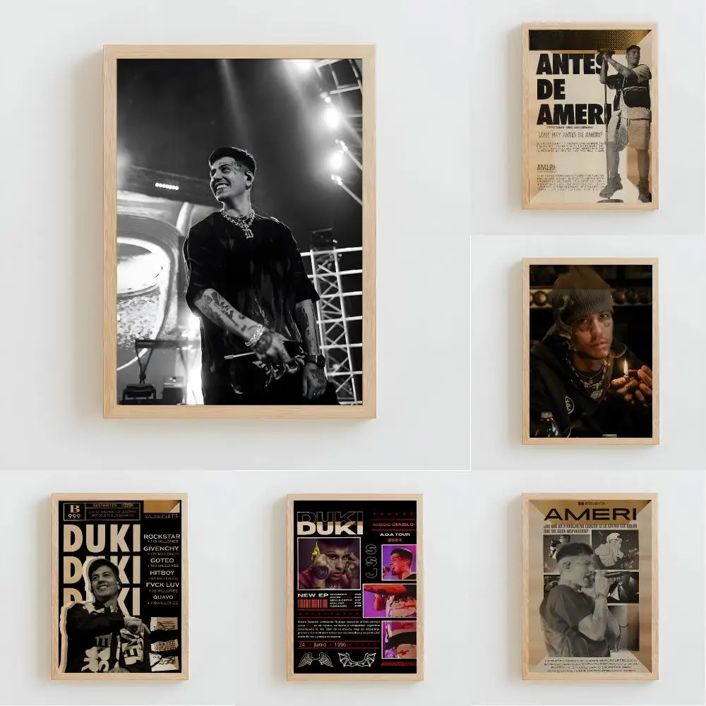 Rapper Singer D-Duki Poster High-Quality And Affordable Wall Stickers For Dormitory And Living Room Decoration