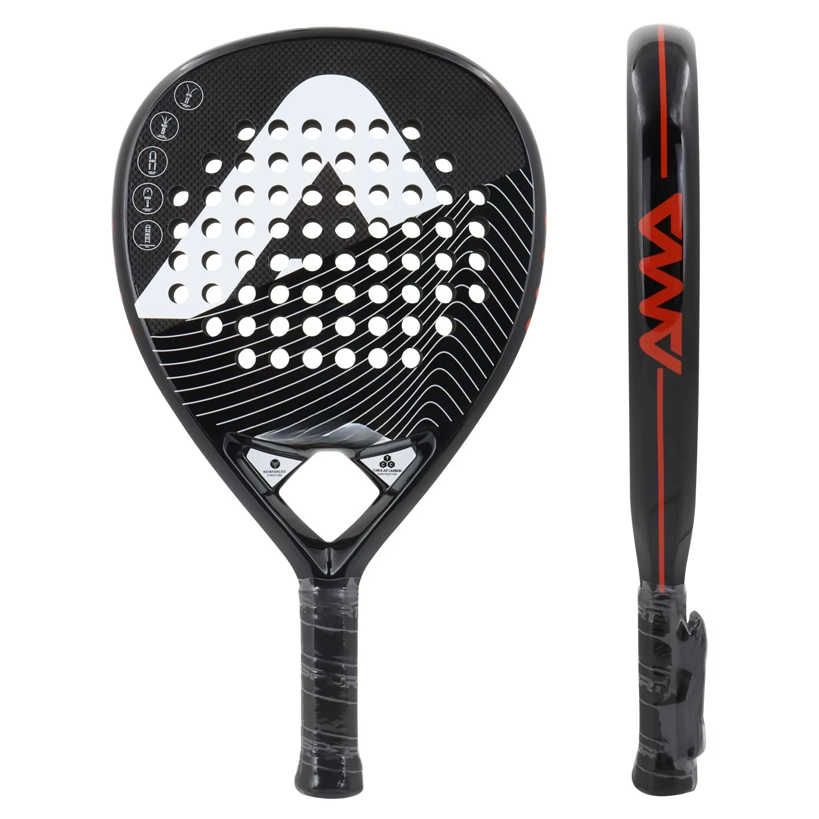 Top Quality Professional Titanium Carbon Durable 18k Carbon Padel Tennis Rackets