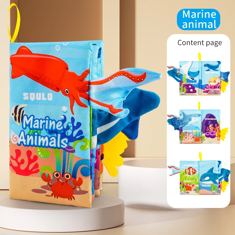 Libri per bambini Giocattoli, Libri per bambini 0-6 mesi, Libri morbidi increspati in tessuto touch and feel, Giocattoli per neonati da 0-3-6-12-18 mesi