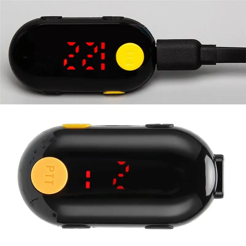 [B24B!】 2 Way Radio Wireless Walkie Talkie With Earpiece Ear Hanging