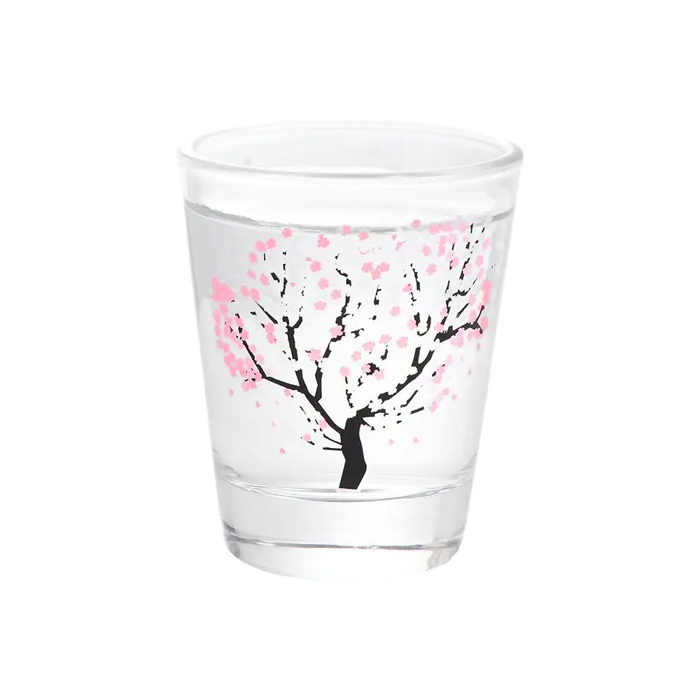 

Durable Small Color Changing Glass Liquor Wine Glass Sakura Cup Water Cup Baijiu