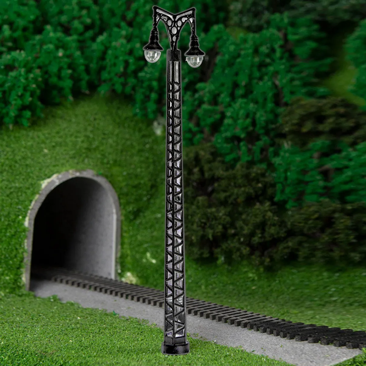 1: 87 Lamps Model Railway Lights Lattice Mast Light Gauge H0 Light Layout Model Garden Layout Model Building Decoration 6