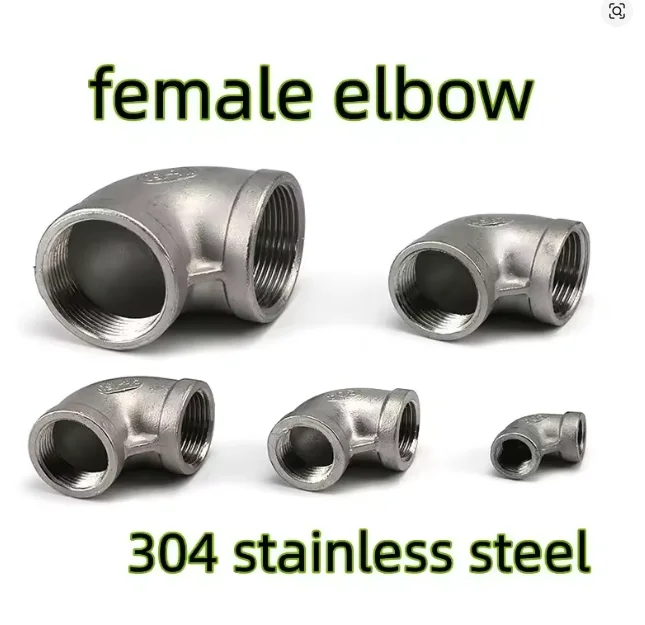 

Stainless steel 90 degree water pipe internal thread elbow, right angle internal thread elbow, 304 stainless steel elbow