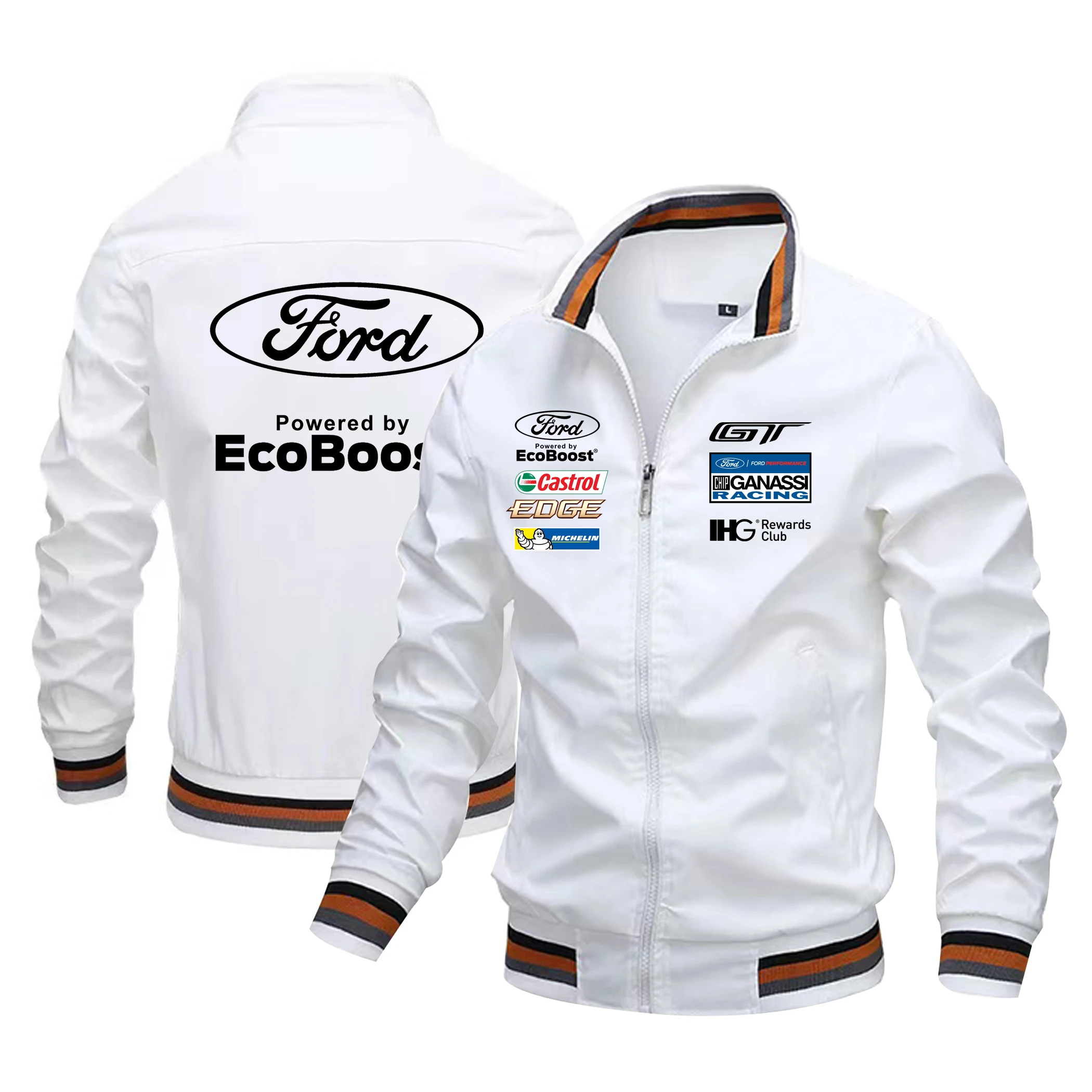 

2024 New Ford Logo Printed Jacket Motorcycle Riding Windproof Jacket Sports Leisure Bicycle Jacket Outdoor Car Racing Jacket