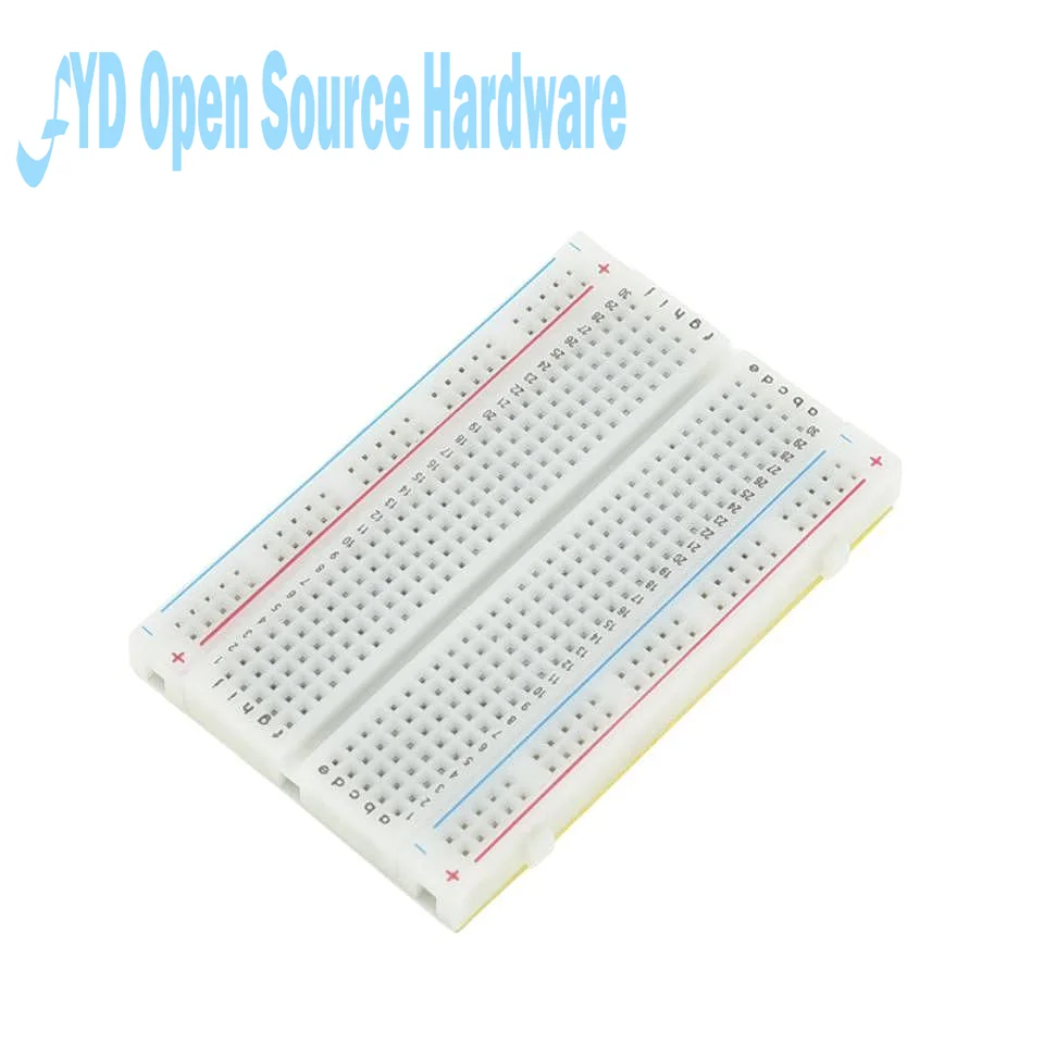 Mini Test Protoboard DIY Bread Board 400 Tie Points Holes Universal Solderless PCB Breadboard For Bus Test Circuit Board MB102