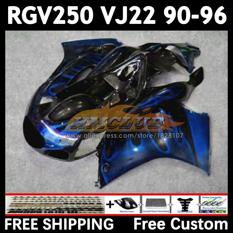 RGV250 For SUZUKI VJ22 1990 1991 1992 1993 1994 1995 1996 19No.163 blue stock RGV-250 VJ 22 RGV 250 90 91 92 93 94 95 96 Fairing