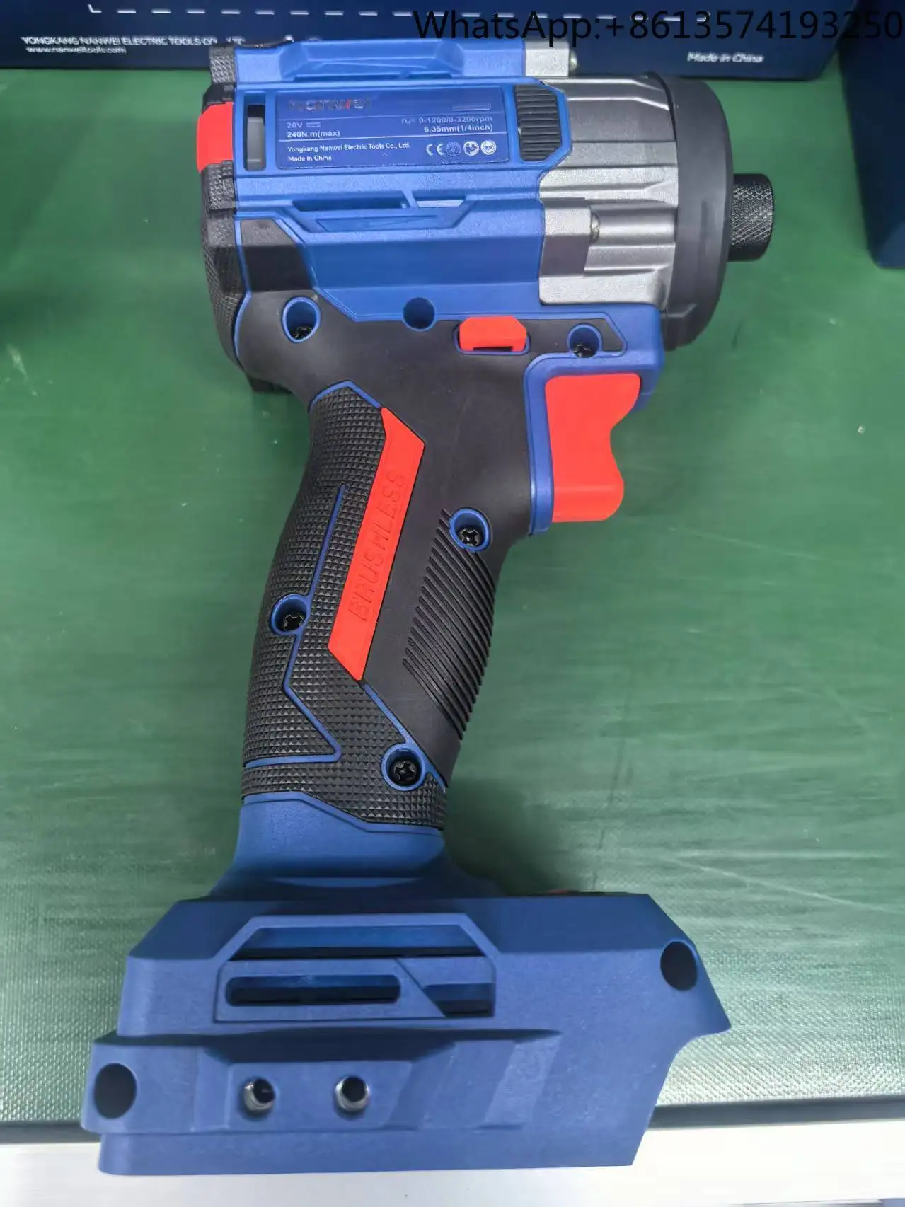 

Multi-Functional Power Tools Variable Speed 240N.m Electric Cordless Impact Driver Brushless Screwdriver