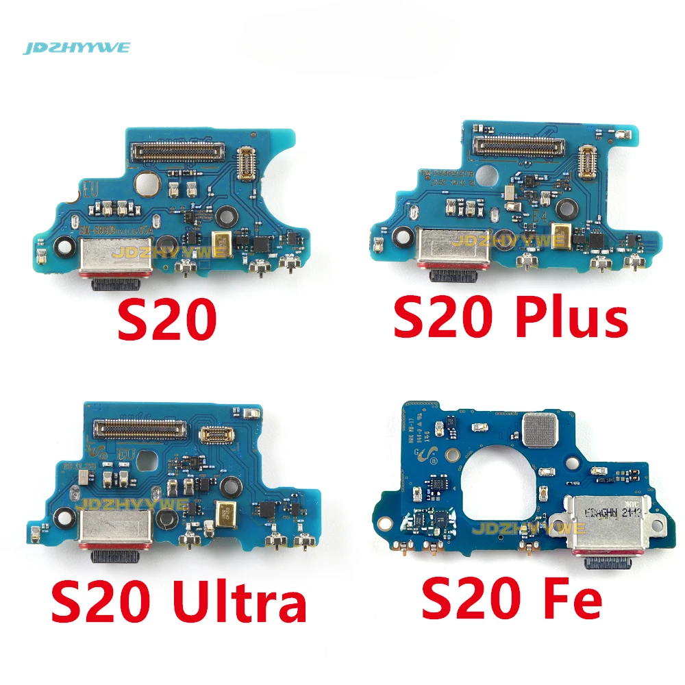 USB Charging Port Board Flex Cable Connector For Samsung Galaxy S20 Plus Ultra Fe 4G 5G G981B G986B G988B  Microphone