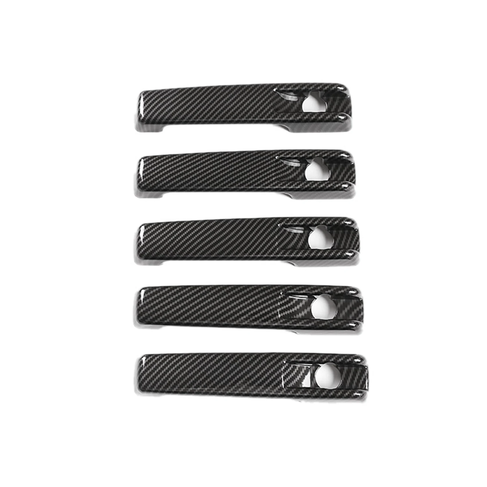 5X Car Carbon Fiber Exterior Door Handle Trim Cover For Mercedes Benz G Class W463 W464 G65 G55 G63 G500 G550 2019-2020