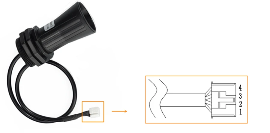 Ultraschall-Ultraschalls ensor modul mit Relais-Näherung schalter Ausgang hoch niedriger Ein/Aus-Bereich 28-750cm wasserdicht ip67 – Detail 14