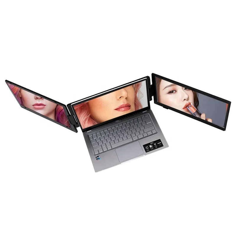 New Manufacturer Thin Case Portable Foldable Monitor 14 Inch 1080P Full HD USB Type-C For Expand Mobile PC Laptop Gaming Noteboo